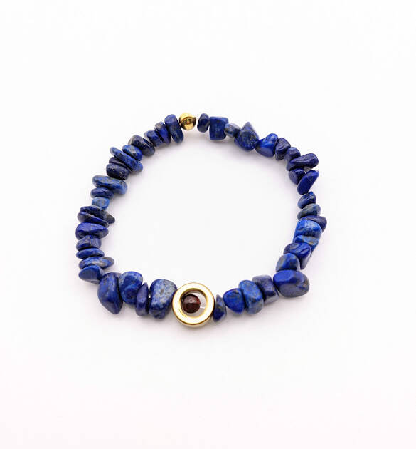 Bracelet pierres lapis lazuli angers